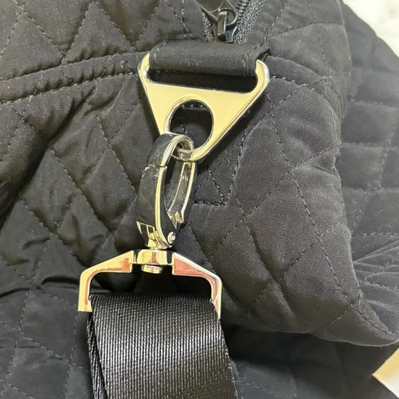 NWOT Vera Bradley Large Weekender in Black Quilt - NWOT - Picture 12 of 13